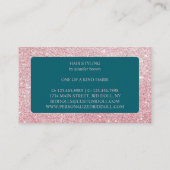 Haarausdehnungsgrün Visitenkarte (Rückseite)