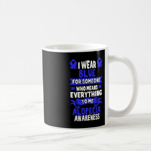 Haarausfall Bewusstsein - Alopezie Areata Kaffeetasse (Rechts)