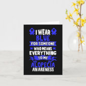 Haarausfall Bewusstsein - Alopezie Areata Karte (Gelbe Blume)