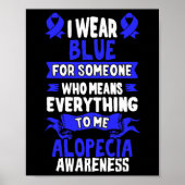 Haarausfall Bewusstsein - Alopezie Areata Poster (Vorne)