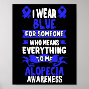 Haarausfall Bewusstsein - Alopezie Areata Poster