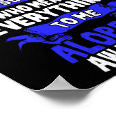 Haarausfall Bewusstsein - Alopezie Areata Poster (Ecke)