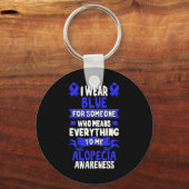 Haarausfall Bewusstsein - Alopezie Areata Schlüsselanhänger (Vorderseite)