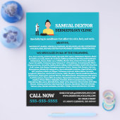 Haarausfall, Dermatologe, Klinik für Dermatologie Flyer (Einzeln)
