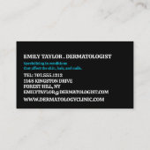 Haarausfall, Dermatologe, Klinik für Dermatologie Visitenkarte (Rückseite)