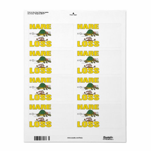 Haarausfall lustige Haarausfall Fabel Cartoon (Vorne)