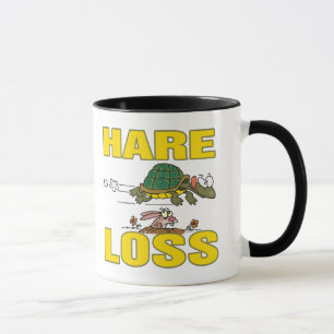Haarausfall lustige Haarausfall Fabel Cartoon Tasse