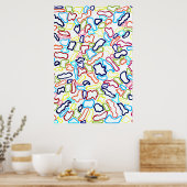 Haarbänder 24 x 36 Poster (Küche)