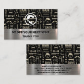 Haarbart | Muster für Barbertools | Rabatt Visitenkarte (Vorne/Hinten)