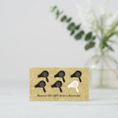 Haarblume Dry Bar Modernes Gold Salon Loyalität Treuekarte (Stehend Vorderseite)