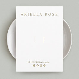 Haarbow-Haarbogenklammer Anpassbare Social Media Begleitkarte