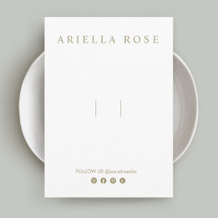 Haarbow-Haarbogenklammer Anpassbare Social Media Begleitkarte