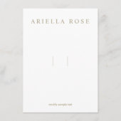 Haarbow-Haarbogenklammer mit Social Media-Icons Begleitkarte (Vorderseite)