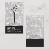 Haarbücher / Bokeh & Confetti Visitenkarte (Vorne/Hinten)