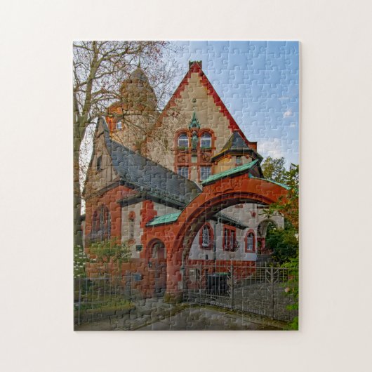 Haardt Corner House Darmstadt Hesse Deutschland. Puzzle (Vertikal)
