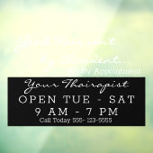 Haare Beauty Salon Open Window Sign Fensteraufkleber (Blatt 3)