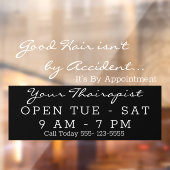 Haare Beauty Salon Open Window Sign Fensteraufkleber (Blatt 2)