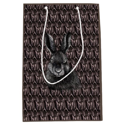 Haare, Kaninchen, ein in einem mittelgroßen Gesche Mittlere Geschenktüte (Vorderseite)