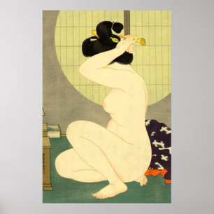 Haare nach einem Bad arrangieren Hakuho Hirano 193 Poster
