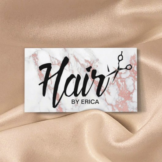 Haare Sterne Trendy Rose Goldenes Marbella Terminkarte