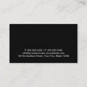 Haare Stilfserei Schere & Comb Elegantes Gold Visitenkarte (Rückseite)