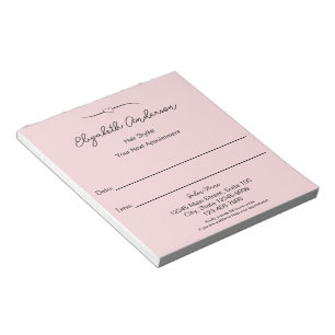 Haare Stilliste Rosa und Schwarz Ihr nächster Term Notizblock