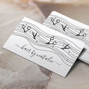 Haare Stylist Flower Schere Schönheitssalon Visitenkarte