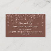 Haare Stylist Friseur Gold Scisseur Coiffeur Visitenkarte (Rückseite)