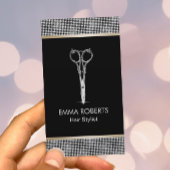 Haare Stylist Luxus Glitzer Grenz Verabredung Terminkarte