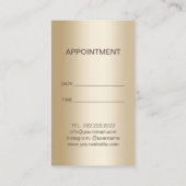 Haare Stylist Luxus Glitzer Grenz Verabredung Terminkarte (Rückseite)