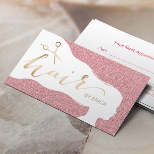 Haare Stylist Rose Gold Glitzer Salon Termine