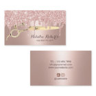 Haare Stylist Rose Gold Glitzer Tropfen Schönheits