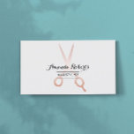 Haare Stylist Rose Goldschere Salon Minimalistisch Visitenkarte<br><div class="desc">Hair Stylist Rose Gold Scheren Salon Minimalistische Visitenkarten.</div>