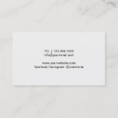 Haare Stylist Rose Goldschere Salon Minimalistisch Visitenkarte (Rückseite)