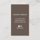 Haare Stylist-Schere Logo Eleganter Schönheitssalo Visitenkarte (Rückseite)