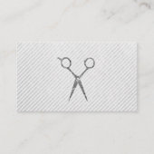 Haare Stylist Silver Scissors Ernennung Terminkarte (Vorderseite)