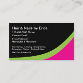 Haare Stylist und Nageltechnik Terminkarte (Vorderseite)