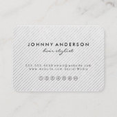 Haare Stylistische Schere Icon Loyalität Treuekarte (Rückseite)