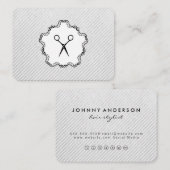 Haare Stylistische Schere Icon Loyalität Treuekarte (Vorne/Hinten)