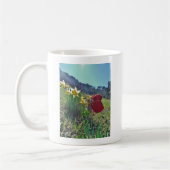 Haare und gelbe Blumen Kaffeetasse (Links)