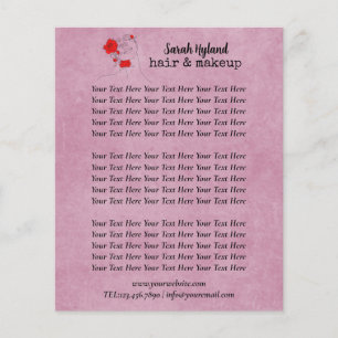 Haare und Make-up Flyer