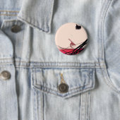 Haare und Makeup Lady Button (Beispiel)