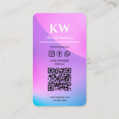 Haare und Schminke nach Maß Visitenkarte (Rückseite)