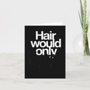 Haare würden nur langsame kahlen Humor lustige Gra Karte