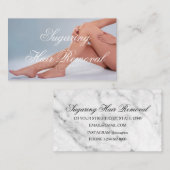 Haarentfernung Klinik Rose Gold Marmor Visitenkarte (Vorne/Hinten)