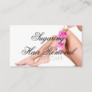 Haarentfernung Klinik Rose Gold Marmor Visitenkarte