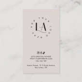 Haarentfernung Körperwache nach Pflege Moderne Log Visitenkarte (Rückseite)