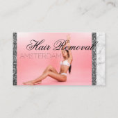 Haarentfernung Visitenkarte (Vorderseite)