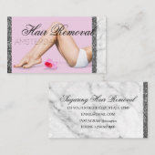 Haarentfernung Visitenkarte (Vorne/Hinten)