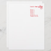 Haarentwürfe 1 - Briefkopf (Vorne/Hinten)